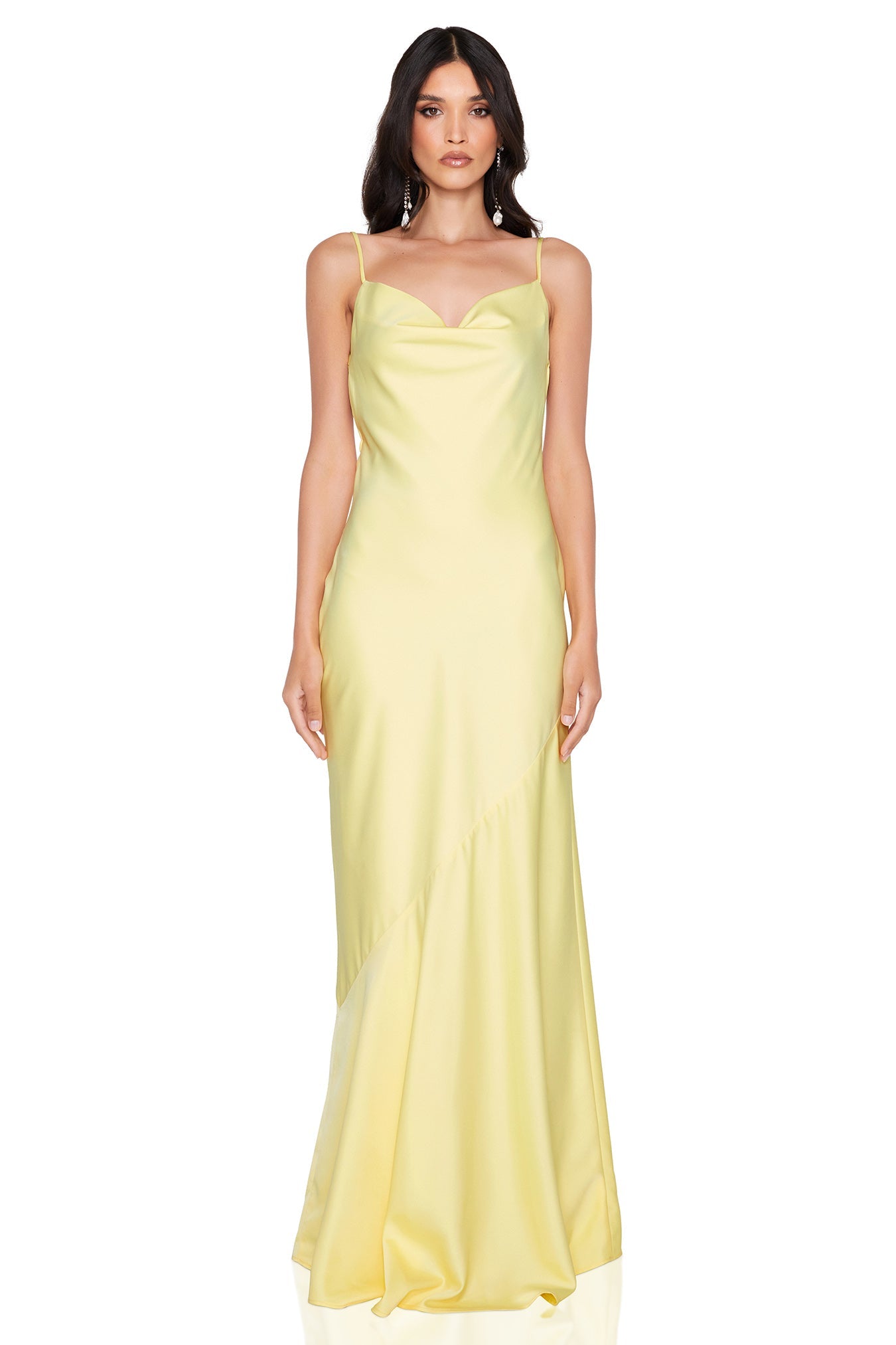 Nookie Entice Drape Gown - Lemon