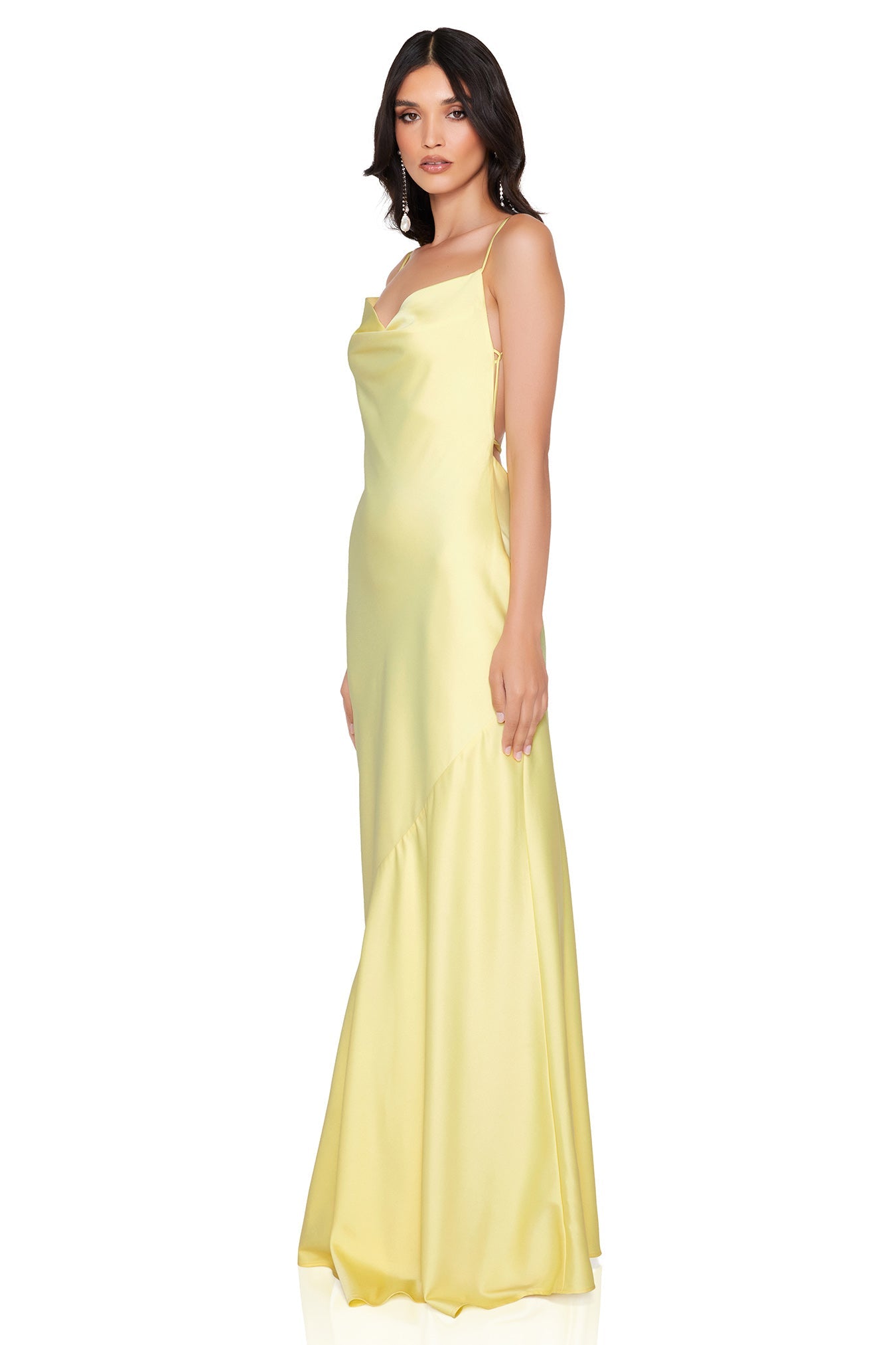 Nookie Entice Drape Gown - Lemon