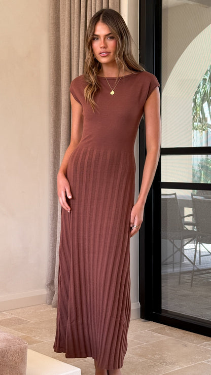 Marni Maxi Dress - Chocolate