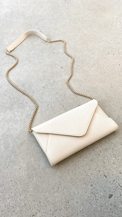 Carmen Envelope Cross Body Bag - Cream