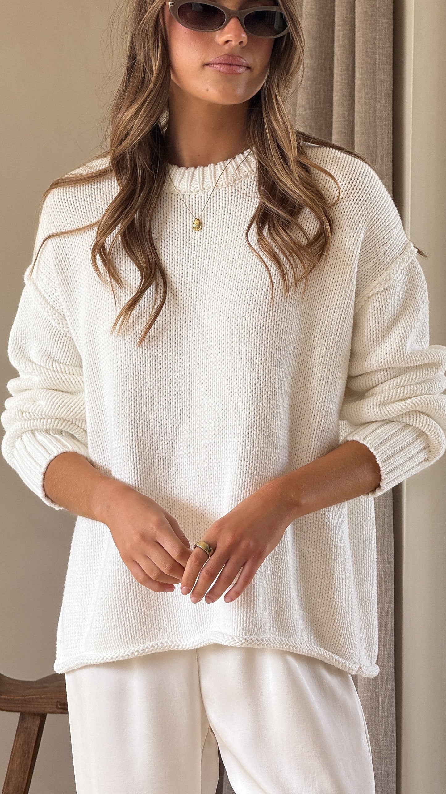 Jase Knit - White