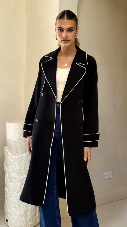 Blanca Trench Coat - Black