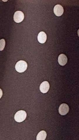 Elke Tie Blouse - Chocolate/White Polka Dot