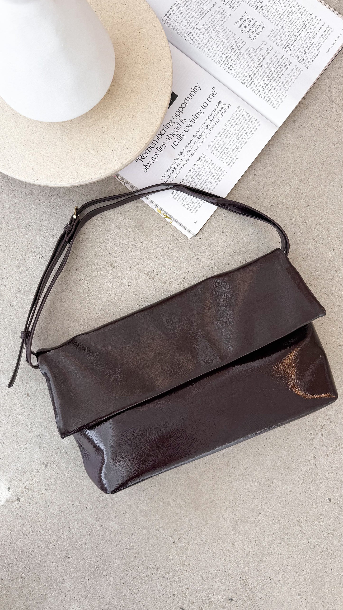Rylee Clutch Bag - Merlot