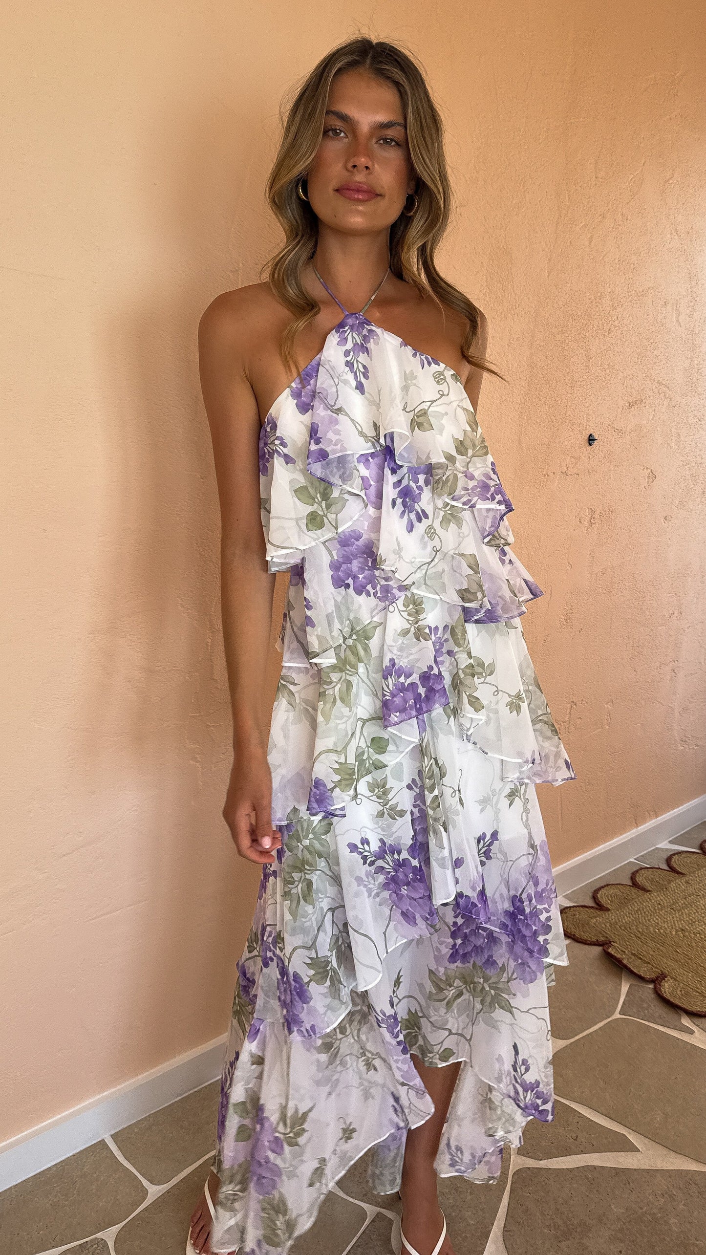 Soho Maxi Dress - Lilac Floral
