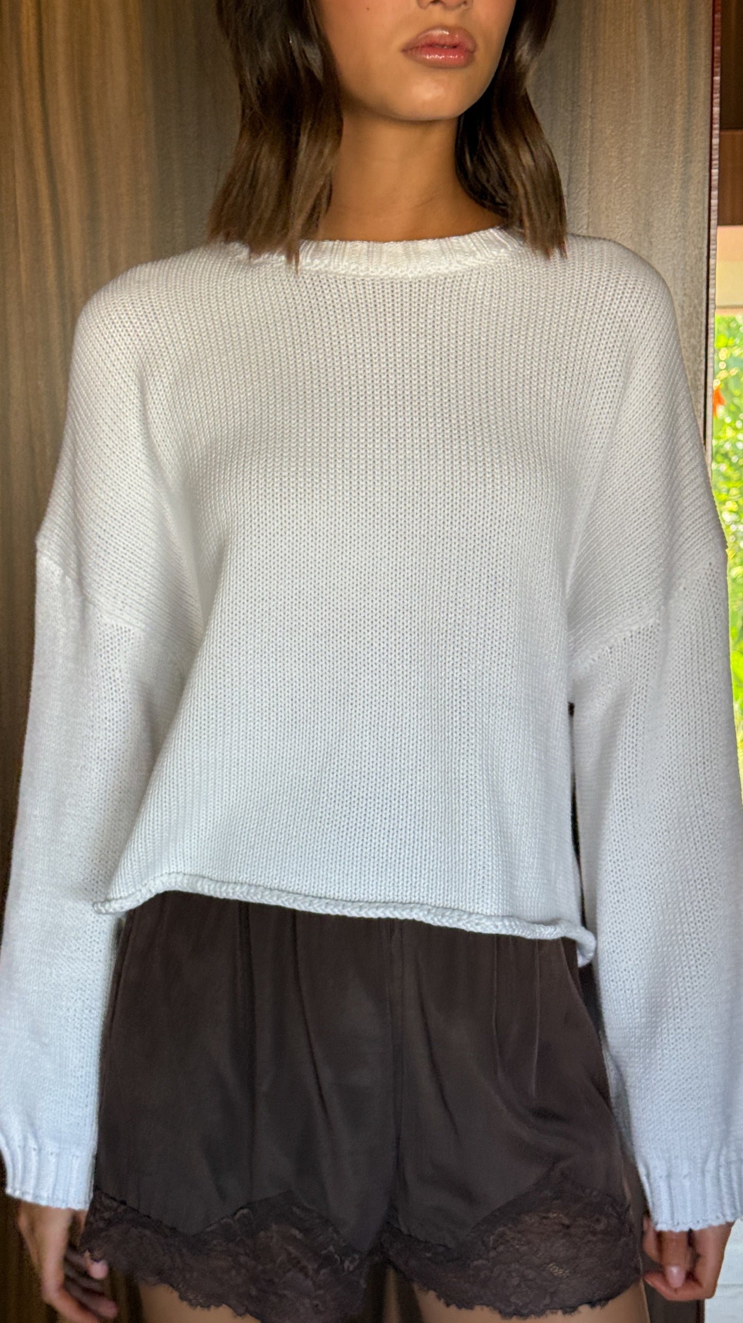 Melbourne Knit Jumper - White