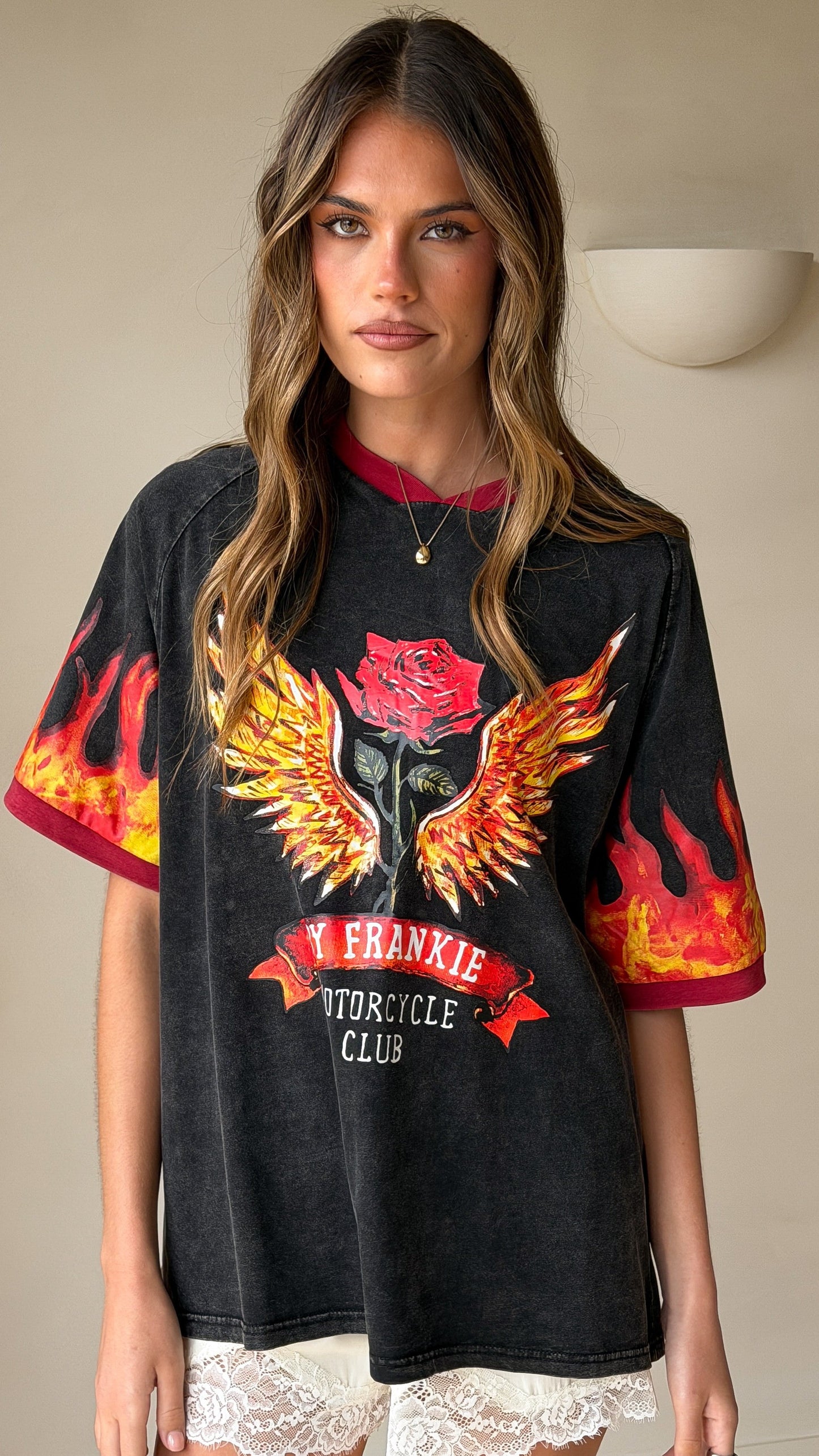 Mayhem Oversized T-Shirt - Black/Red