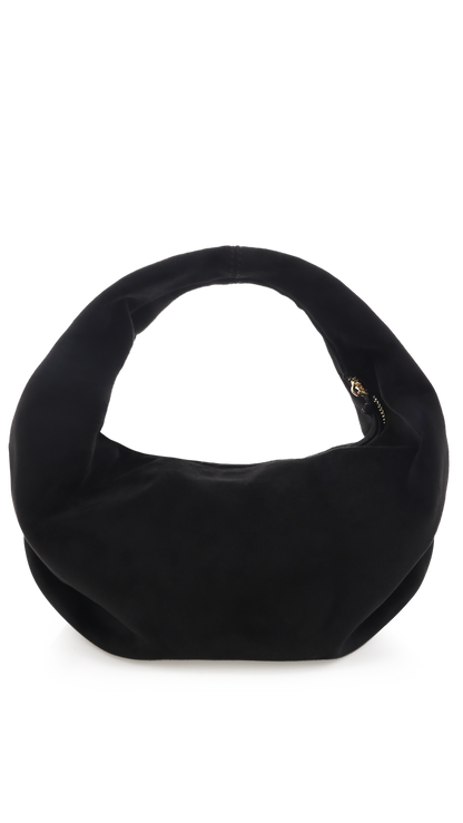 Renee Shoulder Bag - Black Suede