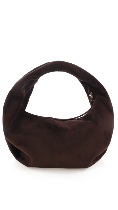 Renee Shoulder Bag - Chocolate Suede