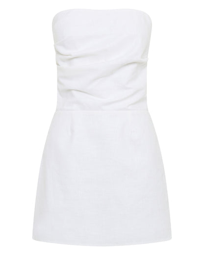 Romi Linen Dress - White