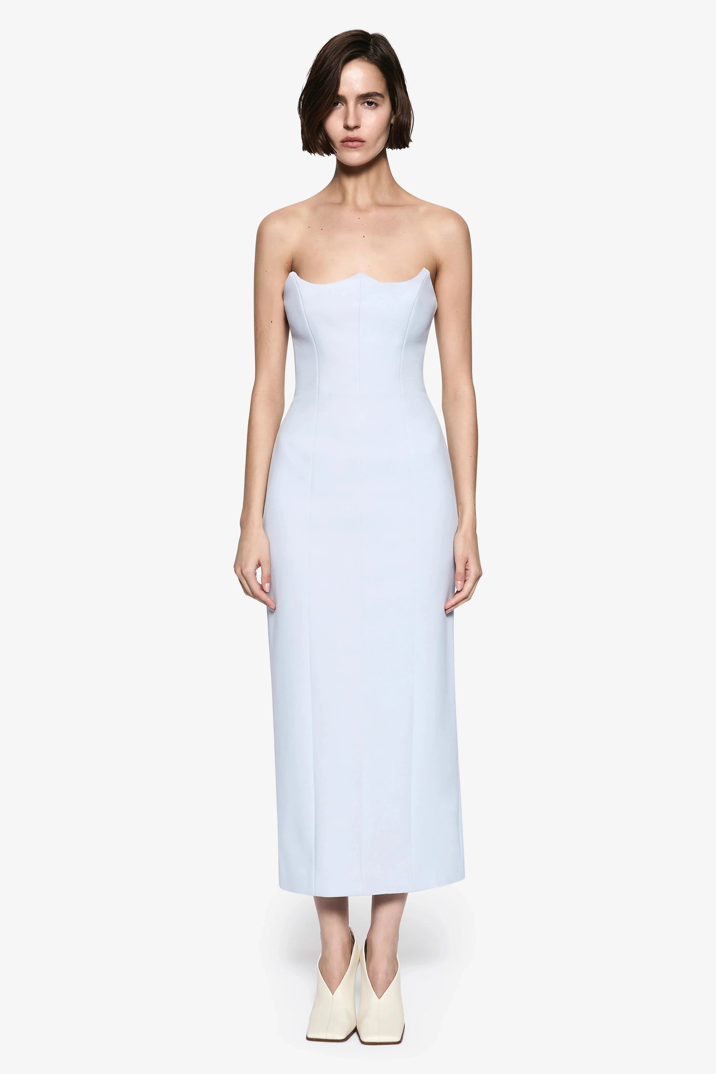 Misha Avatus Crepe Midi Dress - Skywriting
