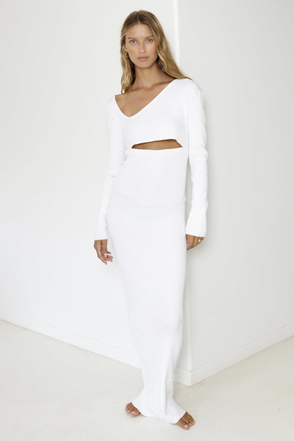 SNDYS Aurora Maxi Dress White