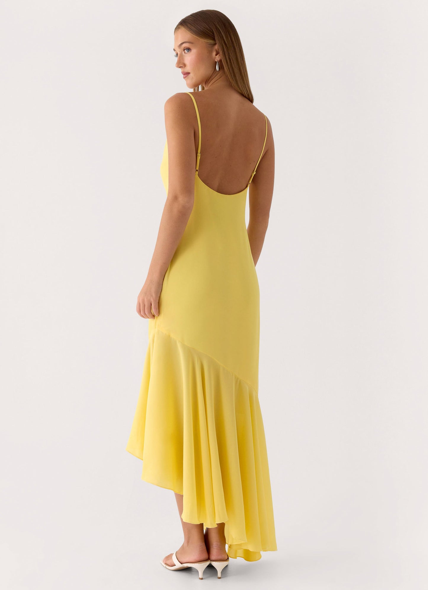 Talindra Midi Dress - Bright Lemon