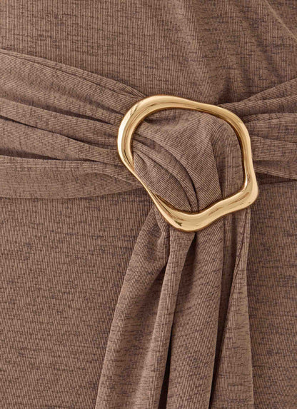 Talk To You Maxi Dress - Taupe
