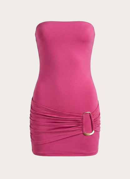 Ungodly Hour Mini Dress - Berry