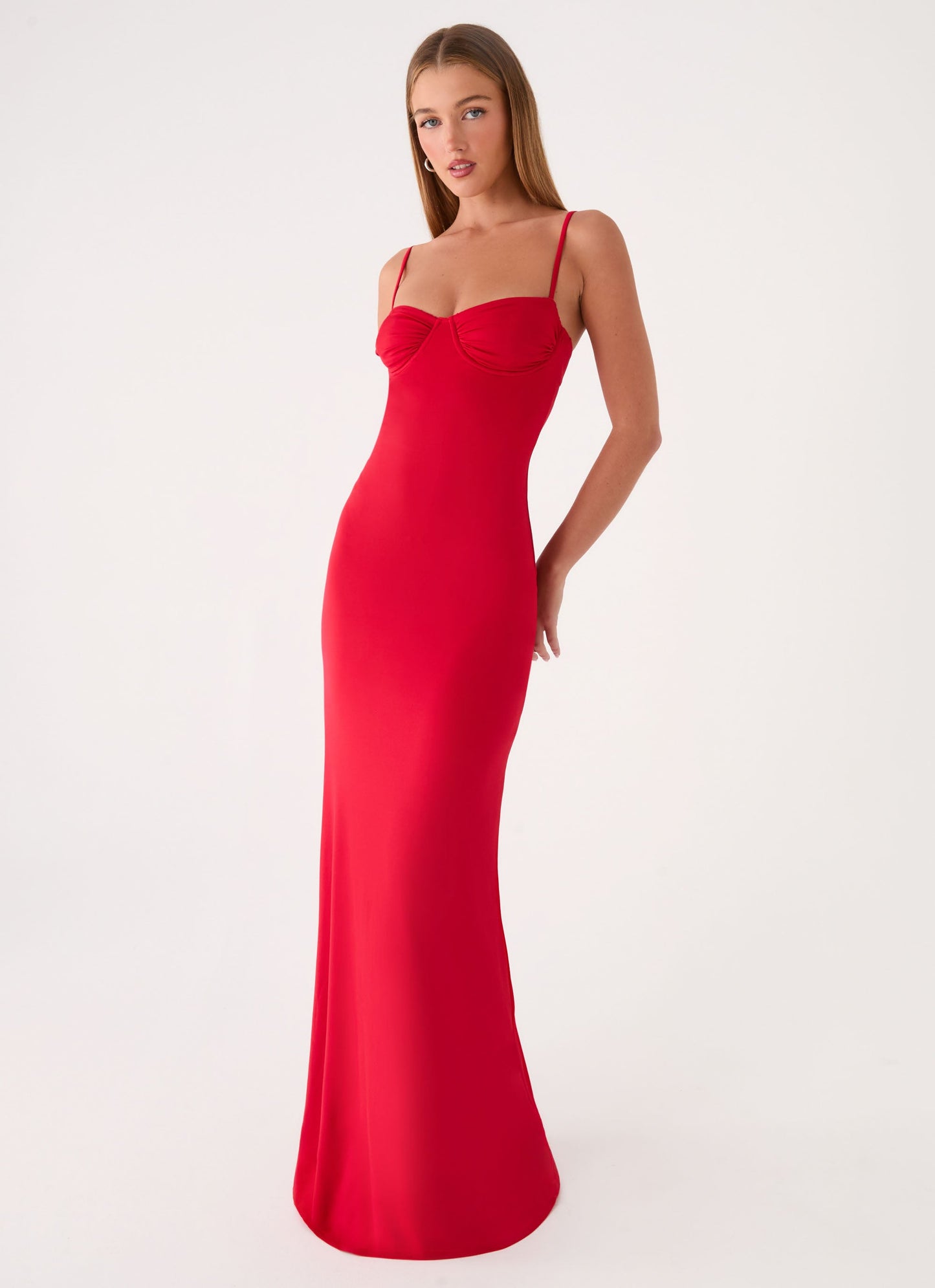 Vamonos Maxi Dress - Cherry Red