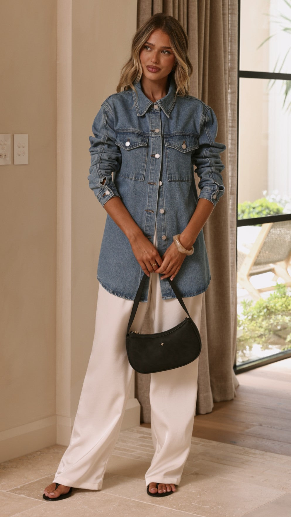 Yvella Denim Jacket - Mid Blue