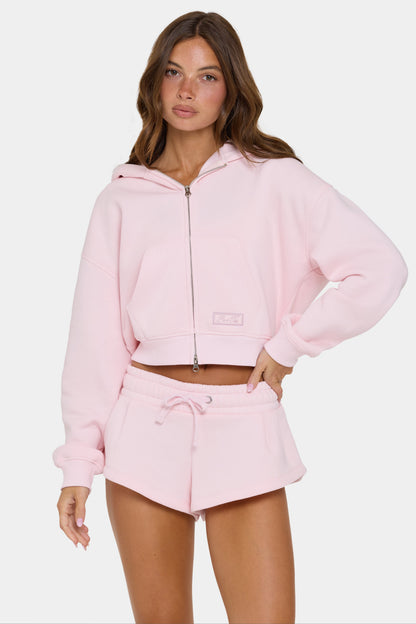 Mid-Rise Mini Shorts in Sorbet