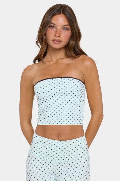 Soft Active Bandeau Top in Mint Chip