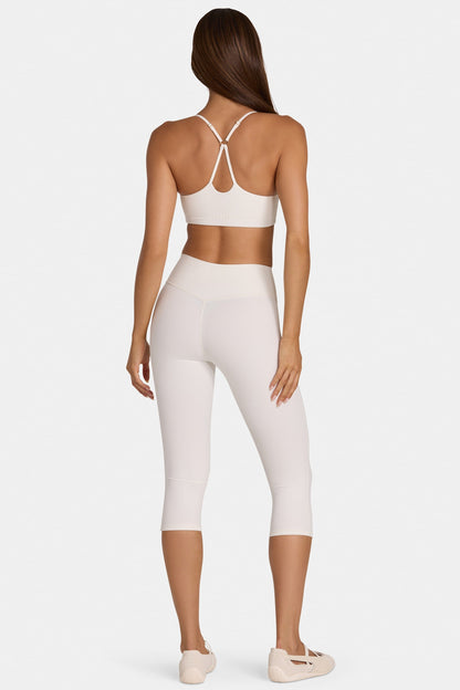 Soft Active Capri Leggings in Coconut
