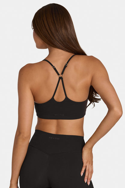 Soft Active Low-Impact Sports Bra in Black