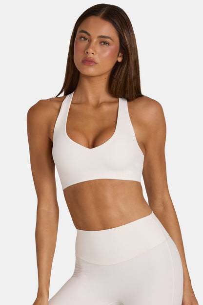 Soft Active Low-Impact Sports Bra in Coconut