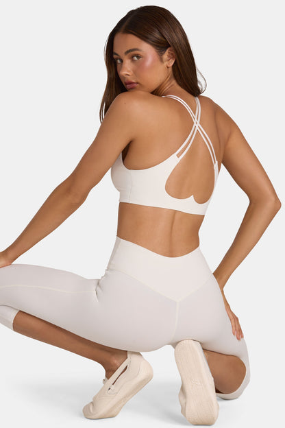 Soft Active Low-Impact Sports Bra in Coconut
