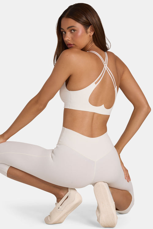 Soft Active Low-Impact Sports Bra in Coconut