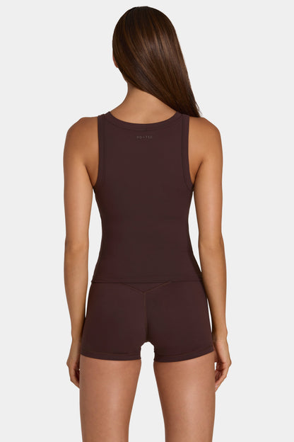 Soft Active Tank Top in Espresso