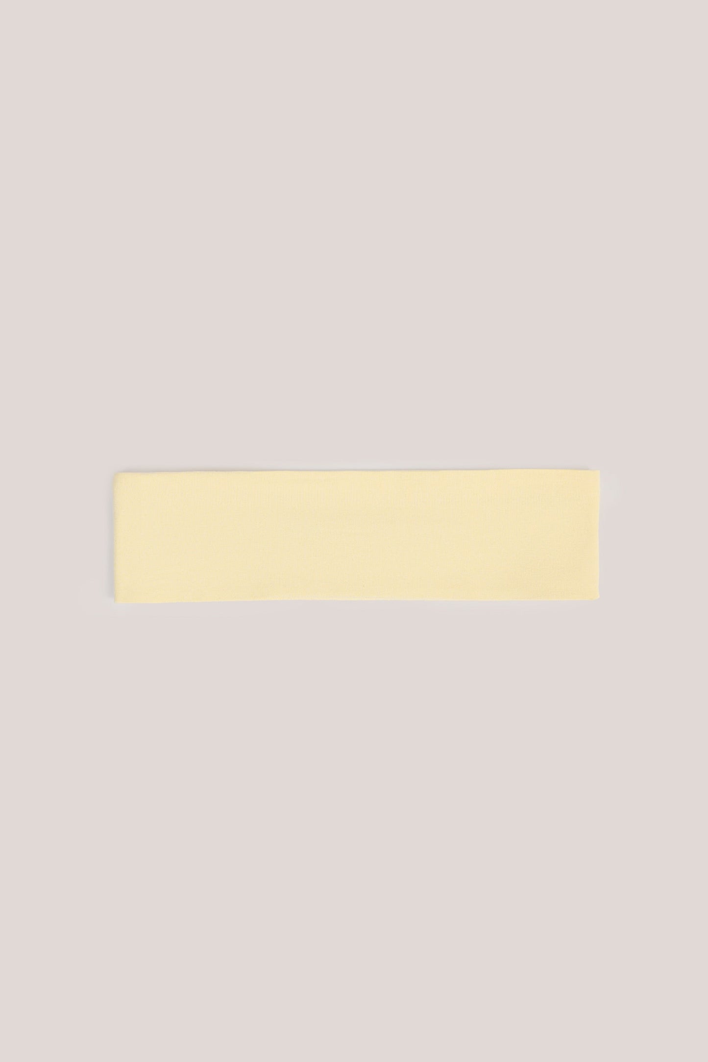 Modal Ribbed Headband in Buttercream Yellow