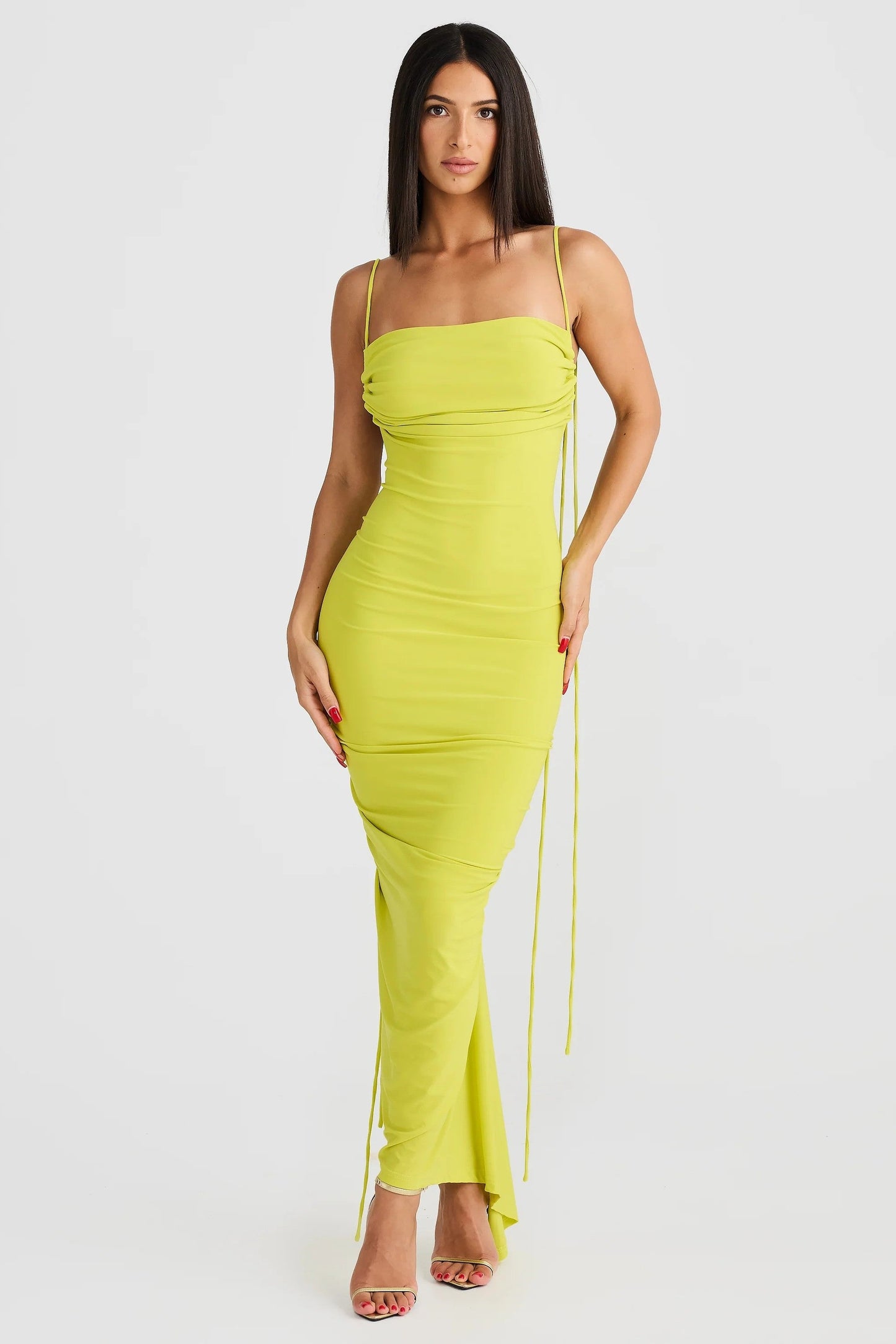 Olivia Dress - Chartreuse