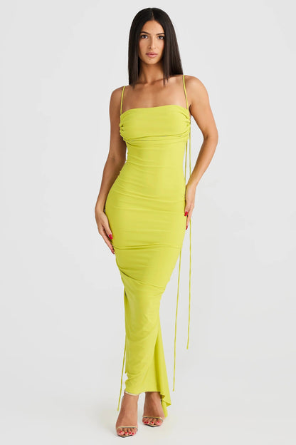 Olivia Dress - Chartreuse
