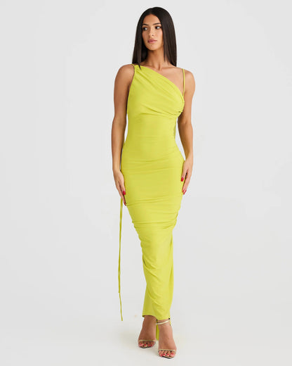 Olivia Dress - Chartreuse