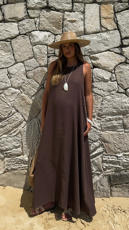 Darcy Maxi Dress - Chocolate