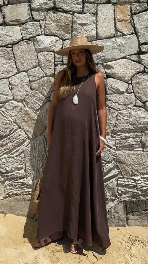 Darcy Maxi Dress - Chocolate