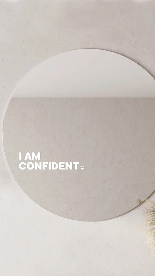 I am Confident - Affirmation Mirror Sticker