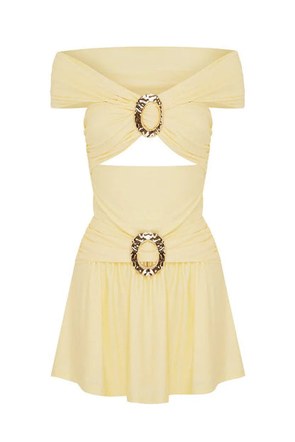 Nivali Mini Dress - Cream