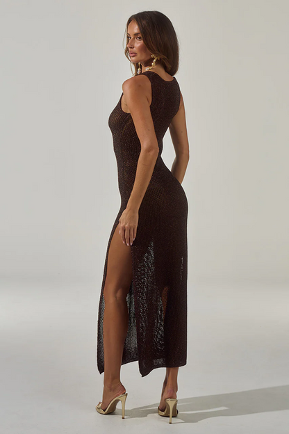 Ariya Maxi Dress - Chocolate