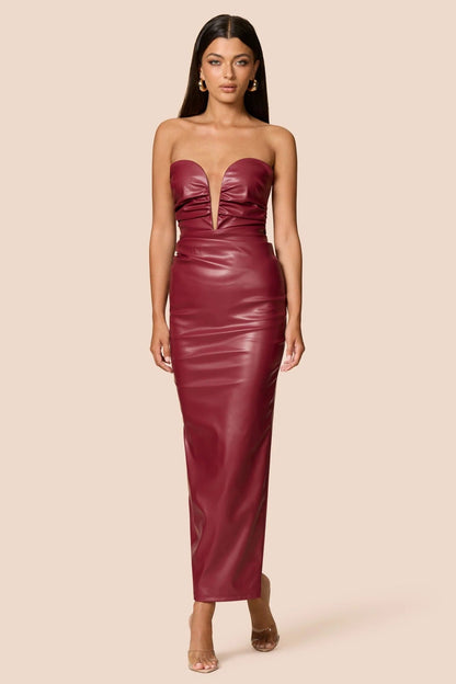 Nookie Evoke Maxi Dress - Wine