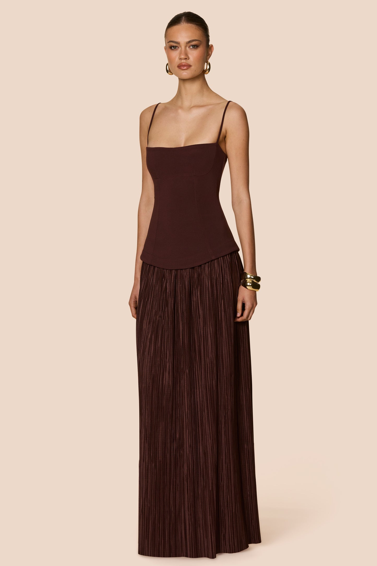 Nookie Darling Maxi Dress - Chocolate