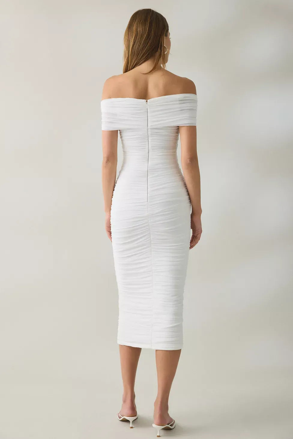 Priah Midi Dress - Ivory