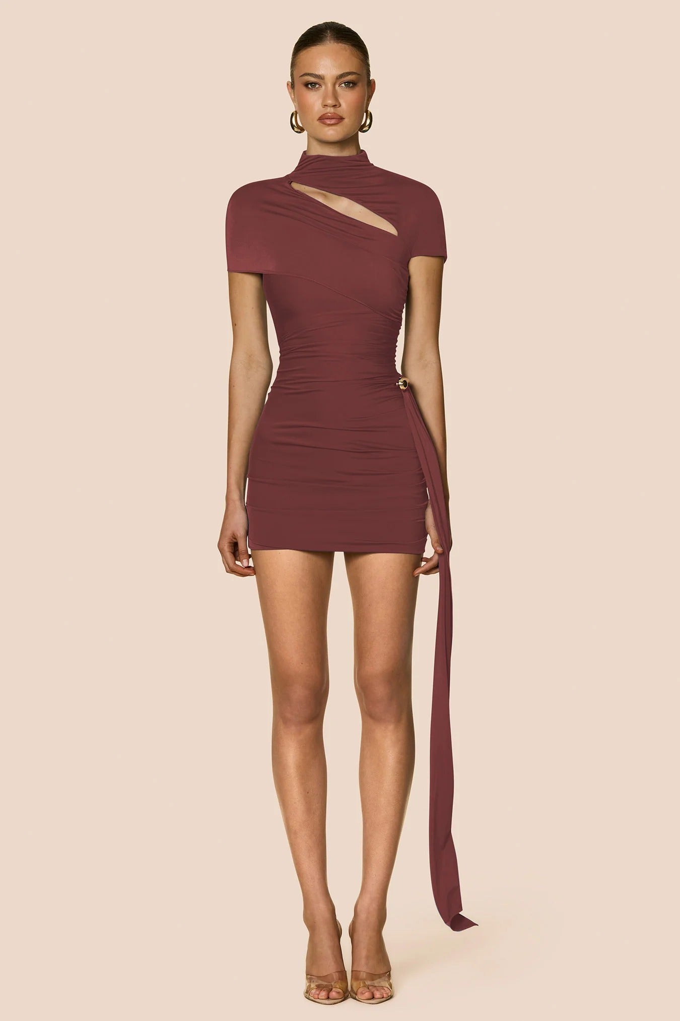 Nookie Helena Mini Dress - Plum