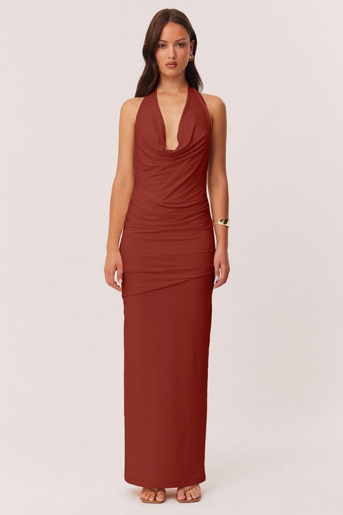 Anita Maxi Dress - Rust