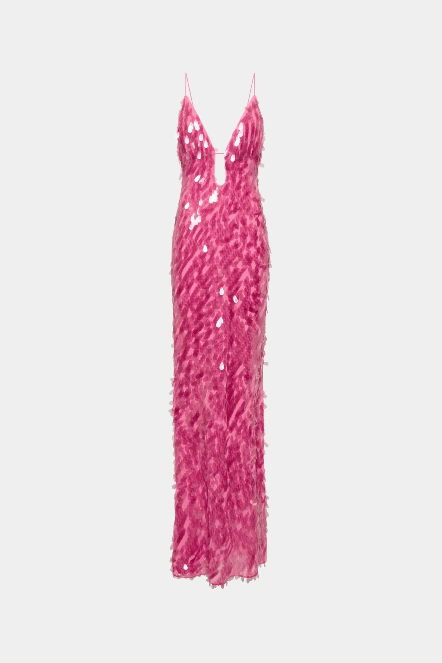Misha Sapphire Sequin Maxi Dress - Fuchsia