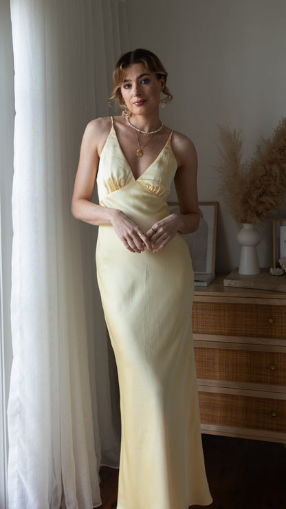 Ziah Maxi Dress - Lemon