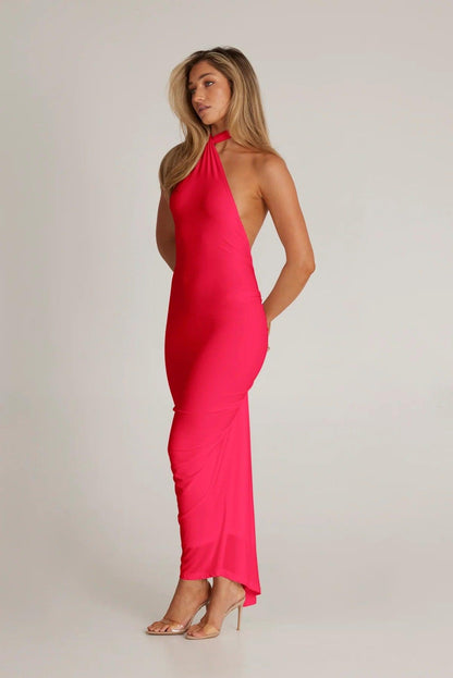 Leoni Dress - Fuchsia