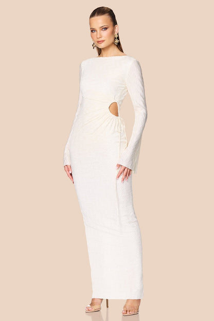 Nookie Mirage LS Gown - Cream