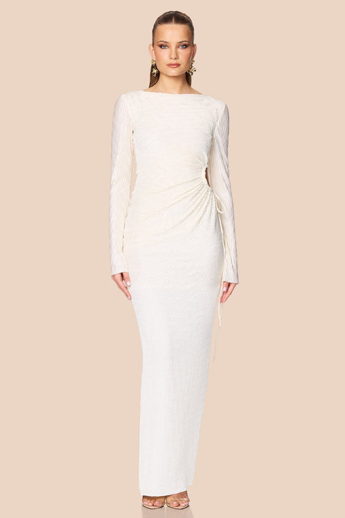 Nookie Mirage LS Gown - Cream