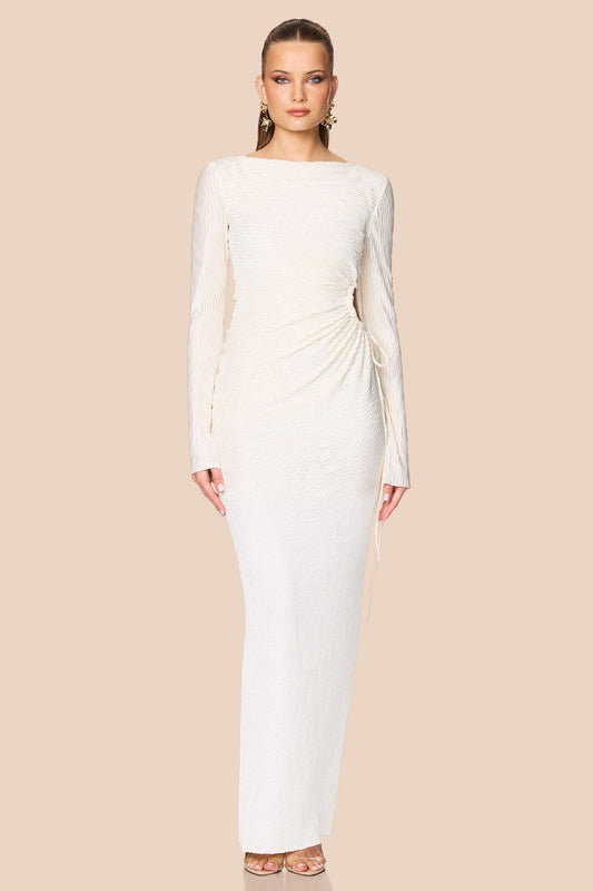 Nookie Mirage LS Gown - Cream