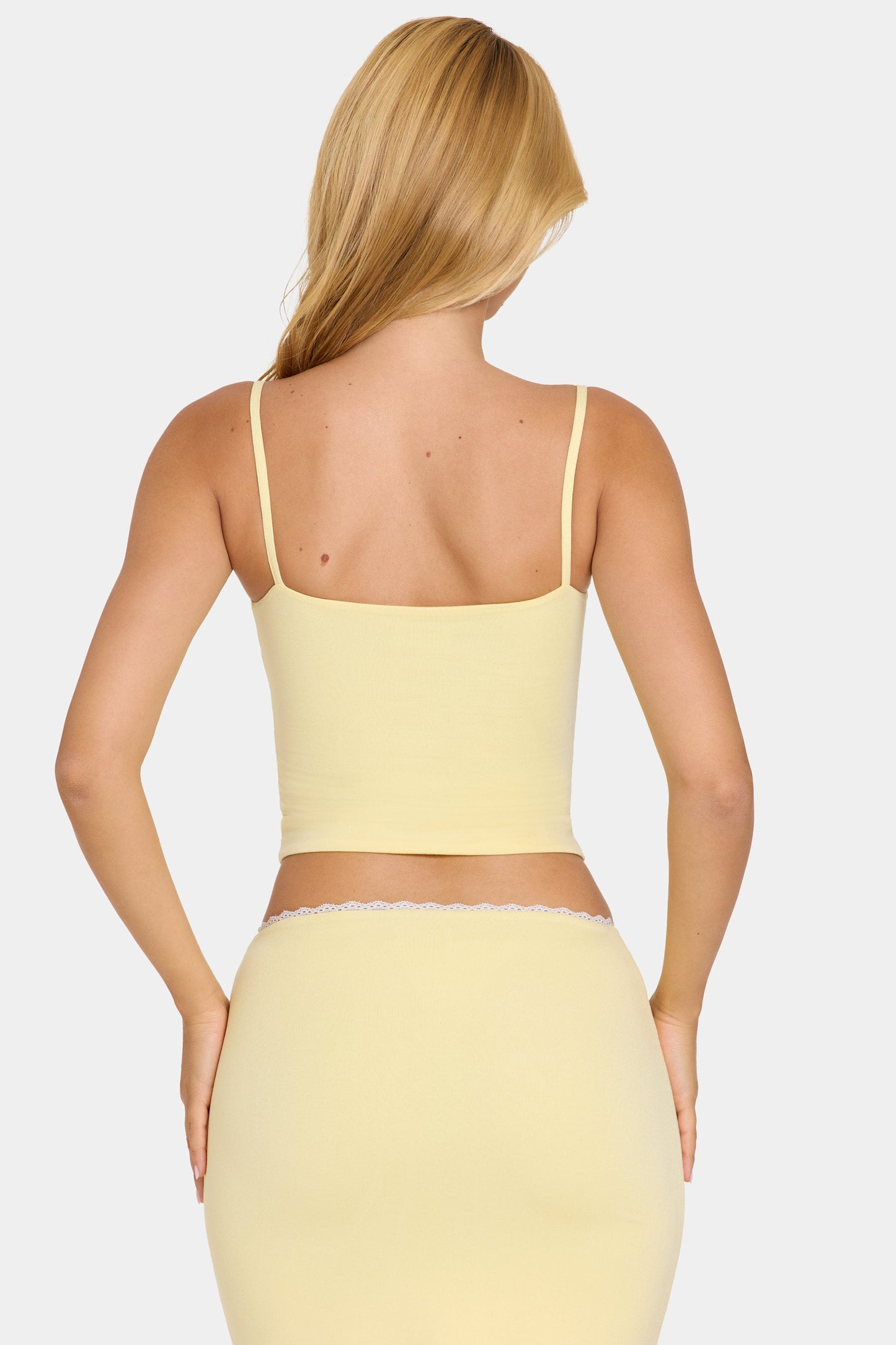 Modal Lace-Trim Top in Butter